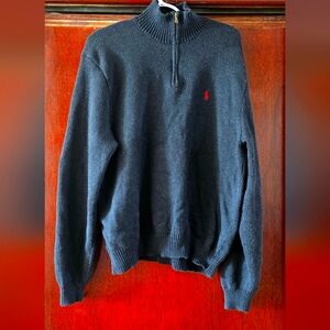 Ralph Lauren Gray Half-Zip Sweater